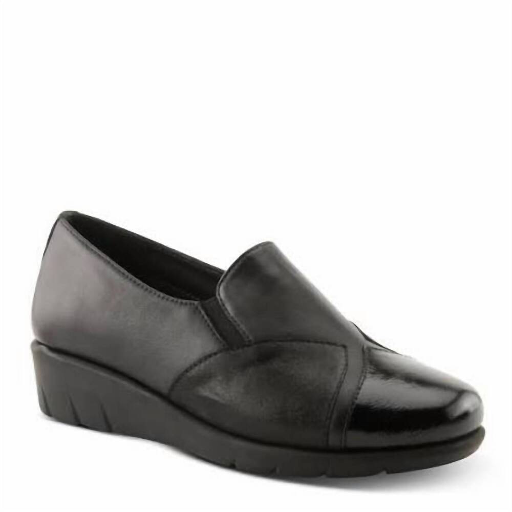 NEW SPRING STEP SHOES women's evzen loafer in black multi